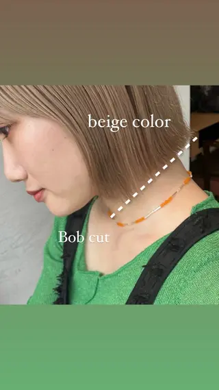 ショート カラー このか/似合わせ/ 透明感/ダブルカラーのヘアスタイル