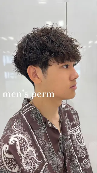 パーマ メンズ 松本平太郎美容室大宮店所属・もりたみかこ 美容師お休み中のヘアスタイル