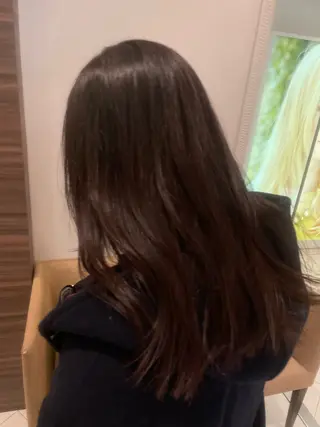 セミロング カラー ヘアアレンジ 韓国ヘアメイク🎀/ 縮毛矯正✨山本媛香のヘアスタイル