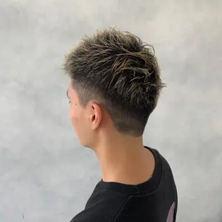 ショート メンズ nameless髪質 改善ブリーチ心斎橋のヘアスタイル