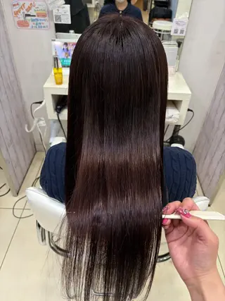 セミロング 【髪質改善カラー】 あむ·. ⟡ 🖤のヘアスタイル