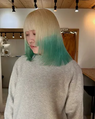 ミディアム カラー 🧸艶々韓国ヘア 🧁mizunaのヘアスタイル