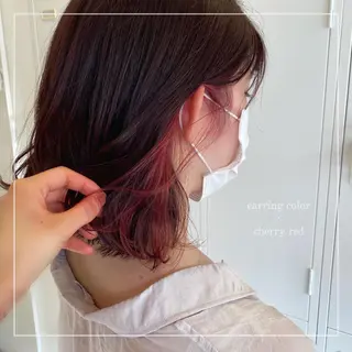 ミディアム カラー 💛Frameなんば /村田百花のヘアスタイル