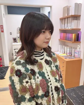 ミディアム LUNA🌙韓国ヘア 🌙レイヤーカットのヘアスタイル