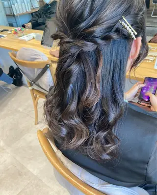 セミロング ✨色持ちの良い艶 カラー✨蟹江真世のヘアスタイル