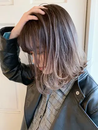 ミディアム カラー WATARU🔥／ 外国人風ハイライトのヘアスタイル