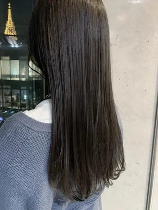 ロング カラー conne&riri所属・MAYU 💚森下のヘアスタイル