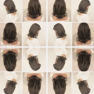 ミディアム GLROW haruhiのヘアスタイル