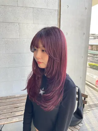 ロング カラー HONDA AVEDA 辻堂店所属・asano yuiのヘアスタイル