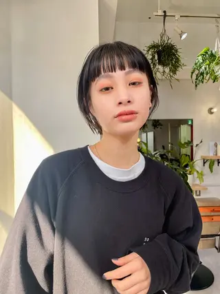 ショート パーマ＊ 顔まわり似合わせのヘアスタイル