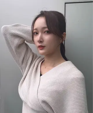 ミディアム カラー 🌫️大人韓国ヘア 🌫️naoyaのヘアスタイル