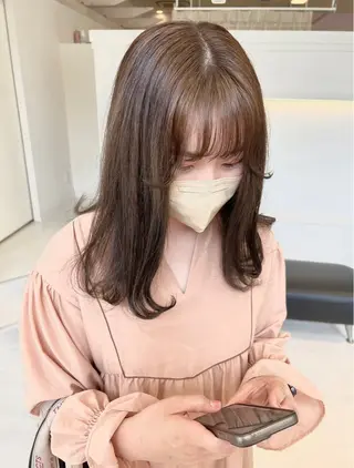 セミロング カラー ParveMix / 横谷 日菜子🍨♡のヘアスタイル