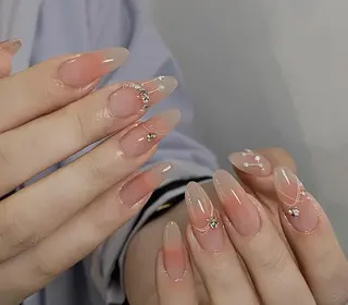 ネイル By moonネイル 🌷ワンホン/韓国風のネイルデザイン