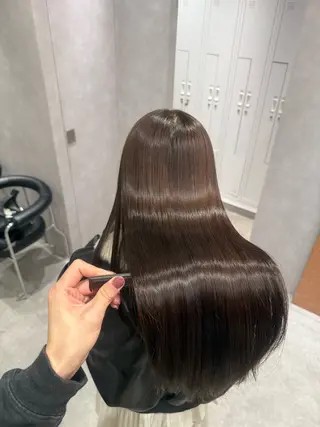 ロング パーマ ヘアアレンジ salowin新宿East3階所属・縮毛矯正/髪質改善/ ブリーチ毛/木元渓太のヘアスタイル