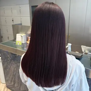 ロング カラー 李 文のヘアスタイル