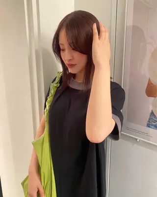 ミディアム カラー riria/ボブ /ブラウンカラー🎀のヘアスタイル