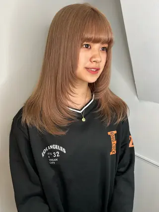 ロング カラー land所属・透明感カラー/レイヤ ー🌙Honokaのヘアスタイル