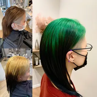 セミロング カラー ✨メンズ✨ブリーチ✨ MASAのヘアスタイル