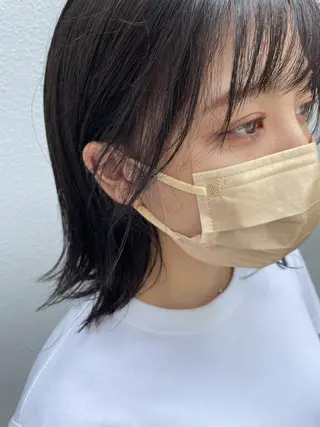 ミディアム C’LD hair  produce /シールドヘア所属・モテ髪/ボブ/ショー ト/アダチフウトのヘアスタイル