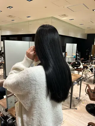 ロング カラー 韓国ヘア/レイヤー/ 顔まわり足立遥奈のヘアスタイル