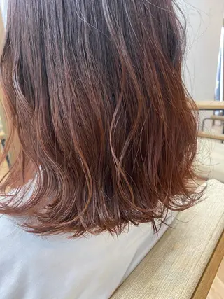 セミロング おおつき ありかのヘアスタイル