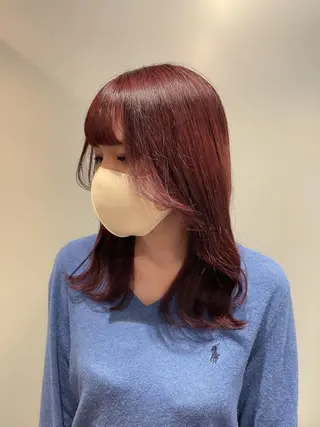 ミディアム カラー entality所属・mizuki 韓国 ヘア/髪質改善のヘアスタイル