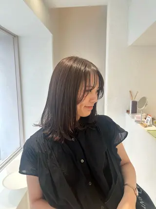 ミディアム iwami rena /Nary河原町のヘアスタイル