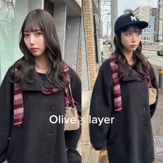 ロング カラー yuumi/大濠🪷 レイヤー/ハイトーンのヘアスタイル