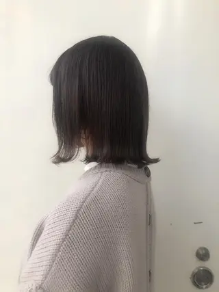 ミディアム カラー 韓国🇰🇷レイヤー 映える顔周り🩷のヘアスタイル