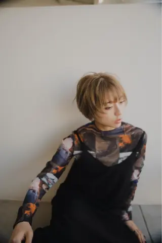 ショート カラー uki所属・ササキ ヨシヒトのヘアスタイル