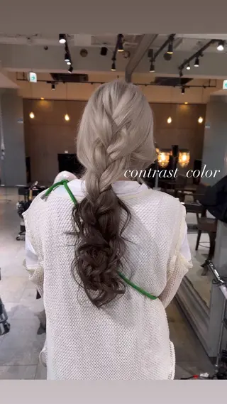 ロング カラー 💜ハイトーン💛 マジカルかいちゃんのヘアスタイル