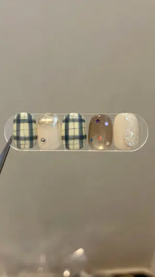 ネイル nail salon HAZY所属・HAZY☁️長堀橋 |ショートネイル🧸のネイルデザイン