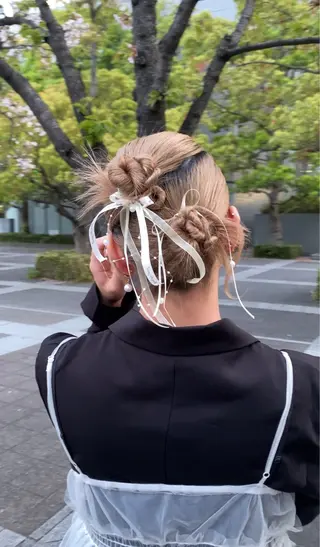 ミディアム 銀座/前髪顔まわり/ 透明感カラー/danのヘアスタイル