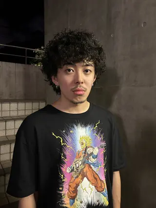 パーマ メンズ 暗髪🐈‍⬛艶髪☔︎ 愛弥のヘアスタイル