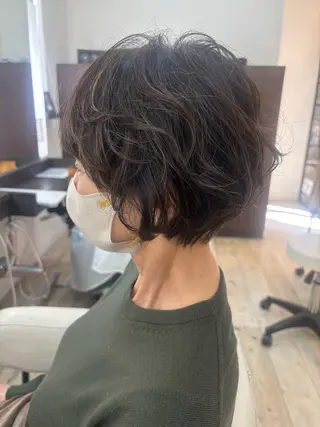 ショート パーマ ルプラボウ 石黒よう子のヘアスタイル