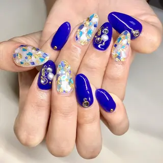 ロング ネイル マツエク・マツパ 福田 加奈のネイルデザイン