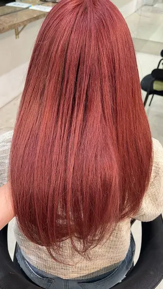 ロング カラー VIEW Tokyo所属・🎀ミディアムボブ/ 縮毛矯正/ひかりのヘアスタイル