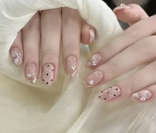 ネイル By moonネイル 🌷ワンホン/韓国風のネイルデザイン