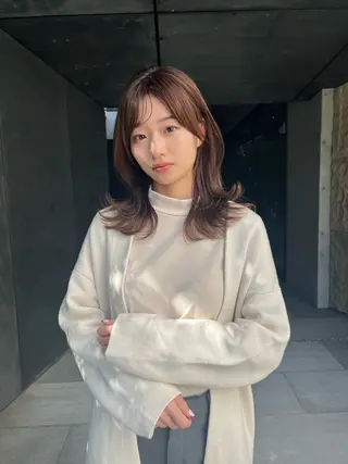 ミディアム 縮毛矯正 /横山陸人のヘアスタイル