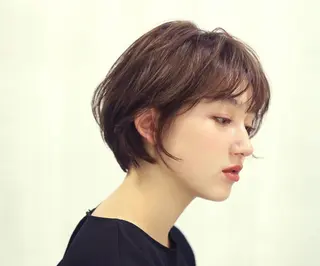 ショート カラー 朝がラクになるパーマ トウバルタイキのヘアスタイル