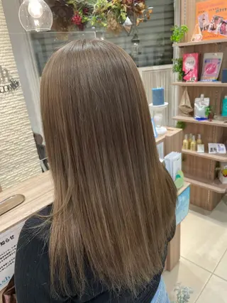 ロング カラー 比嘉 龍佑のヘアスタイル