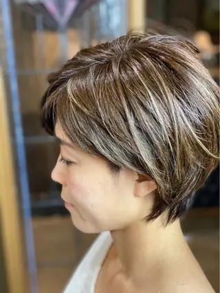 ショート Glunge 金子颯來のヘアスタイル