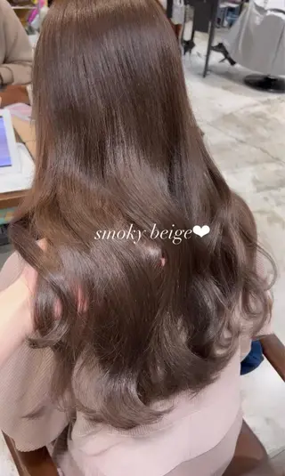 ロング 松下 奈央のヘアスタイル