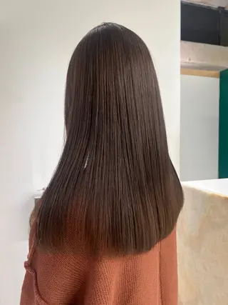 セミロング カラー M Hair Salon所属・淀屋橋レイヤーパーマ ハッシュ/ASARIのヘアスタイル