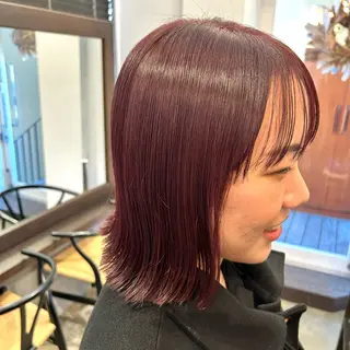 ミディアム カラー écouter所属・ショート/ウルフ ハイトーン/カイセイのヘアスタイル