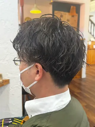 パーマ メンズ 正田 美帆のヘアスタイル