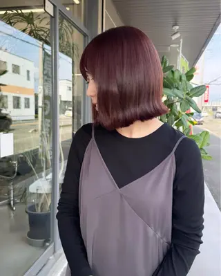 カラー LIT.所属・レイヤーカット🎀 モデル施術◎吉村麻佳のヘアスタイル