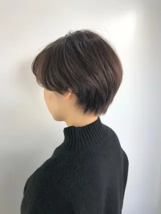 ショート カラー ☕️ベージュカラー 内藤光哉☕️のヘアスタイル