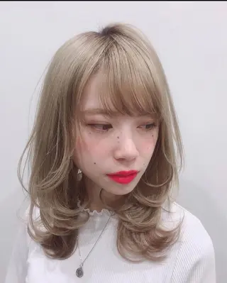 ミディアム 【愛され小顔カット】 YOSHIKIのヘアスタイル