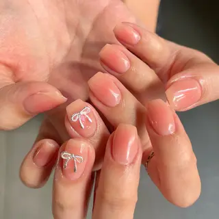 ネイル By moonネイル 🌷ワンホン/韓国風のネイルデザイン